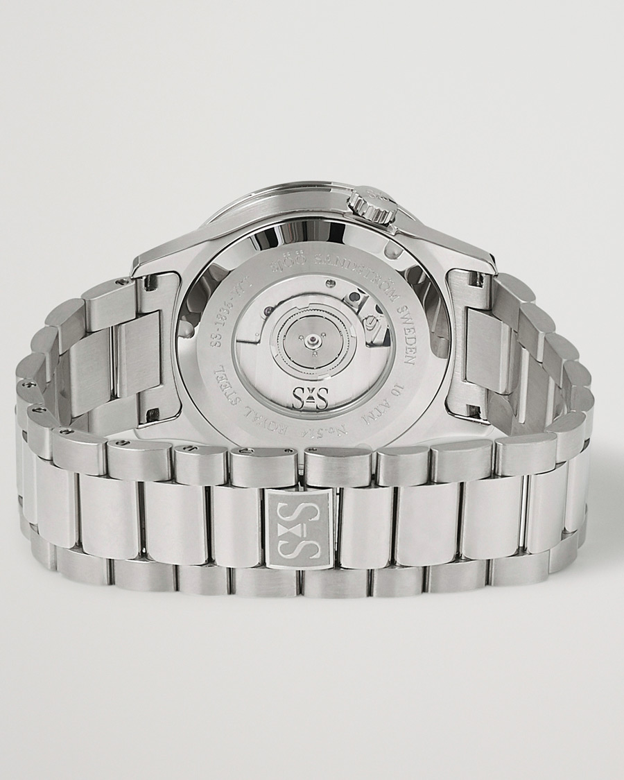 Hombres | Sjöö Sandström Royal Steel Worldtimer 36mm Black with Steel | Sjöö Sandström | Royal Steel Worldtimer 36mm Black with Steel