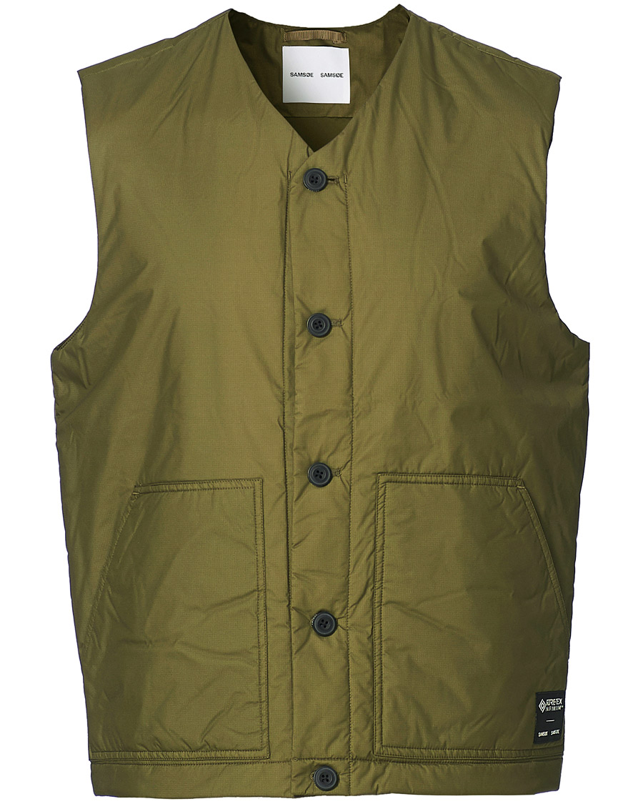 Hombres | Abrigos y chaquetas | Samsøe Samsøe | Samsøe & Samsøe Tom Gore-Tex Vest Ivy Green