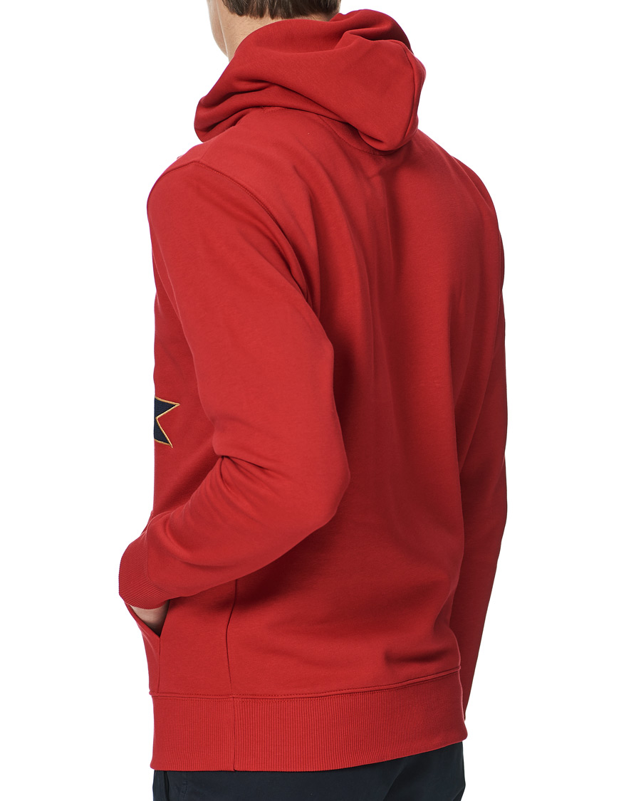 Hombres | Jerséis y prendas de punto | GANT | Banner Shield Hoodie Equestrian Red
