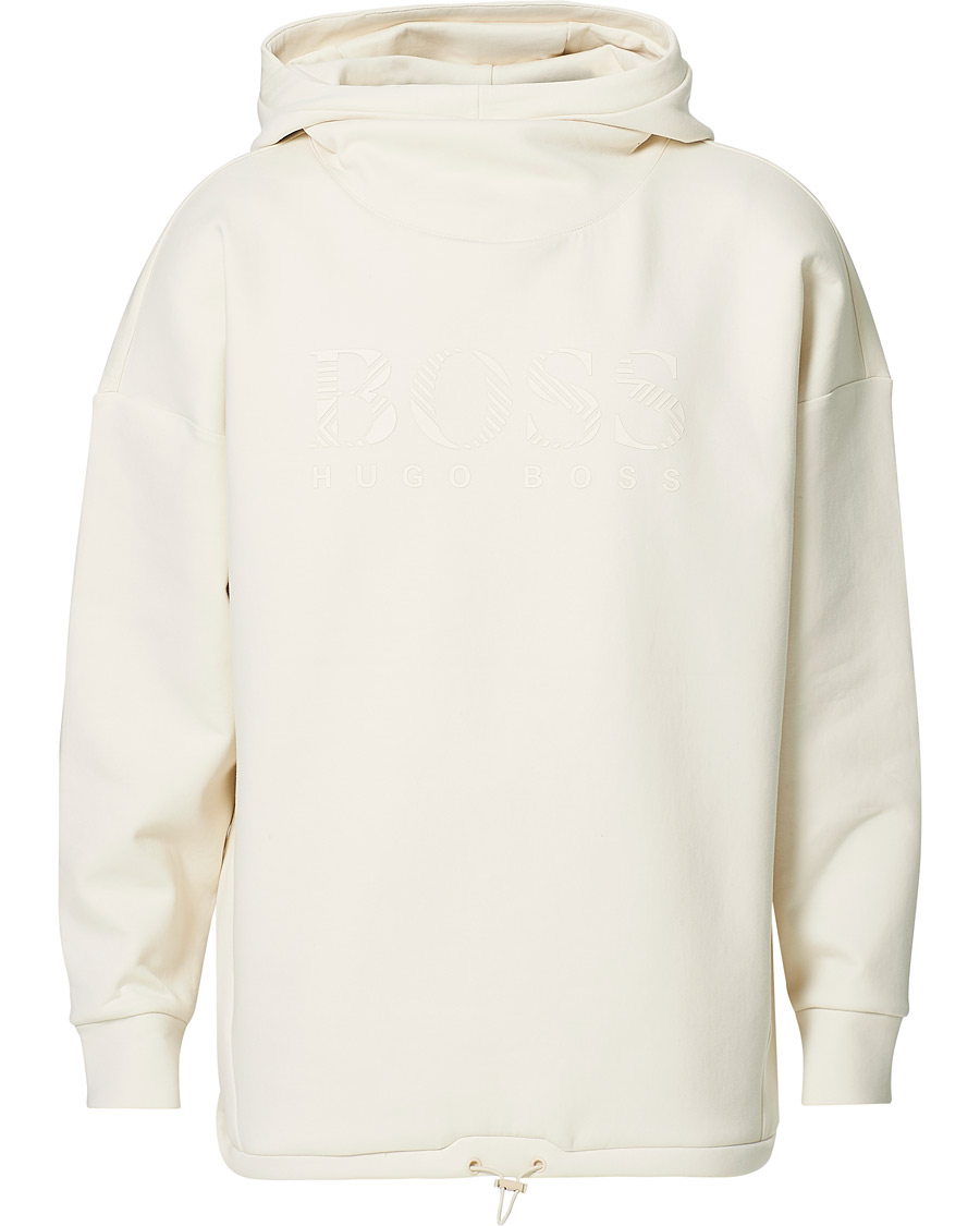 Hombres | Jerséis y prendas de punto | BOSS GREEN | BOSS Athleisure Soody Iconic Logo Hoodie Open White