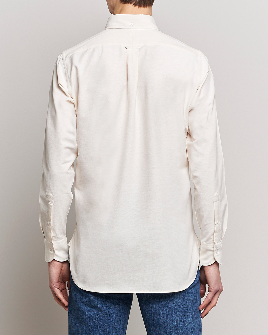 Hombres | Camisas | Drake's | Button Down Oxford Shirt Cream