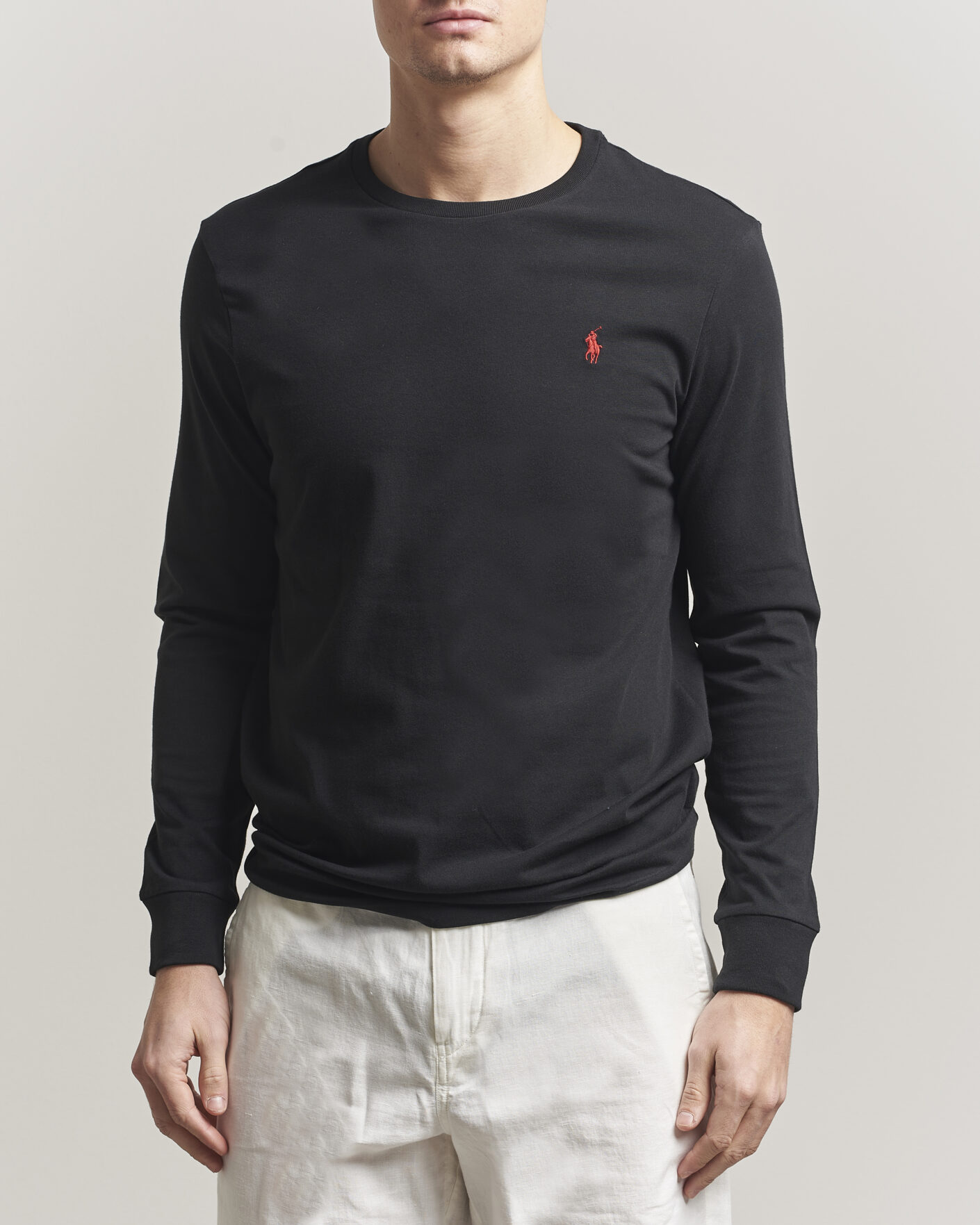 Hombres | Camisetas | Polo Ralph Lauren | Long Sleeve Crew Neck Tee Polo Black