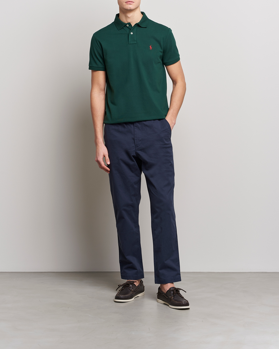 Hombres | Polos | Polo Ralph Lauren | Custom Slim Fit Polo College Green