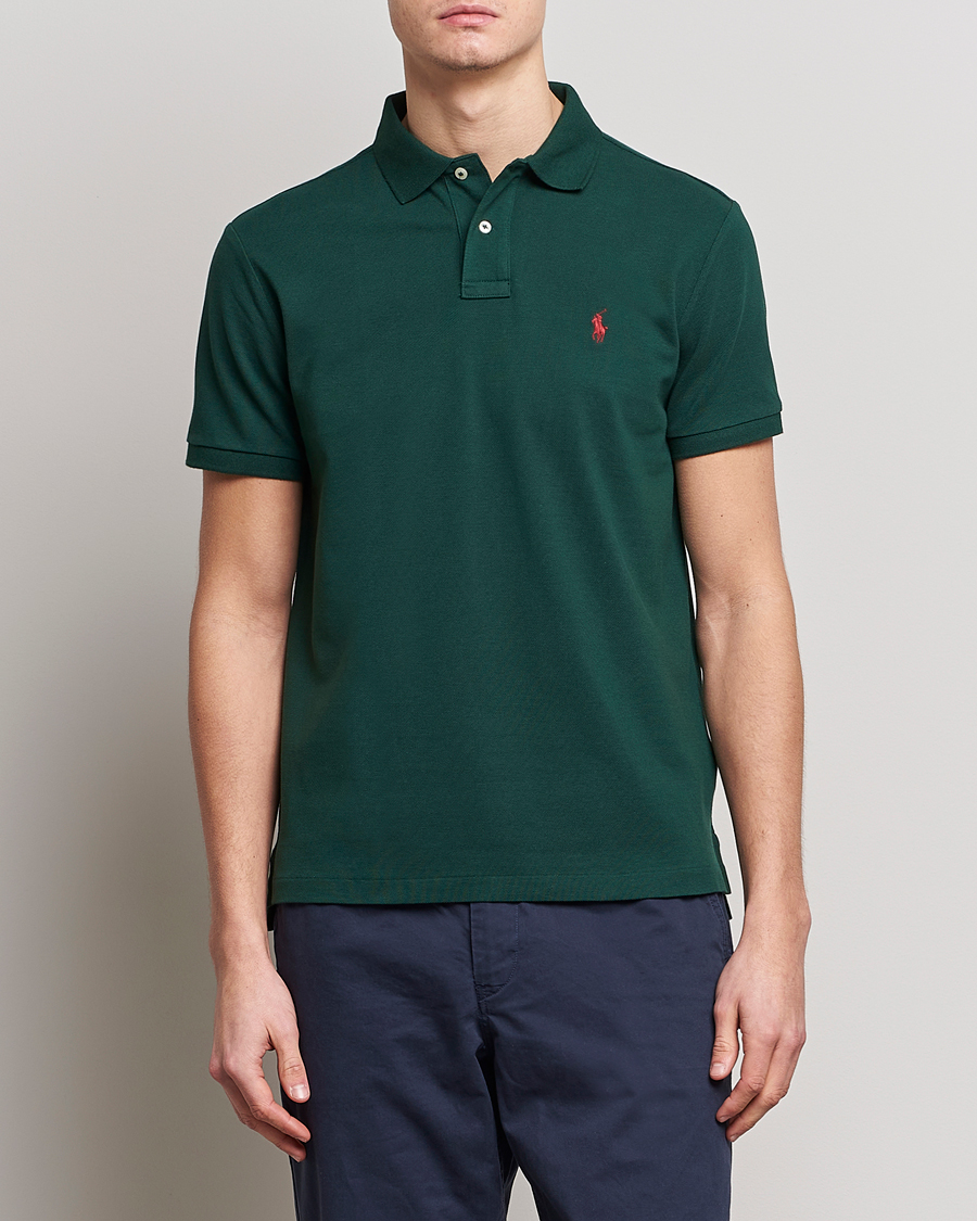 Hombres | Polos | Polo Ralph Lauren | Custom Slim Fit Polo College Green