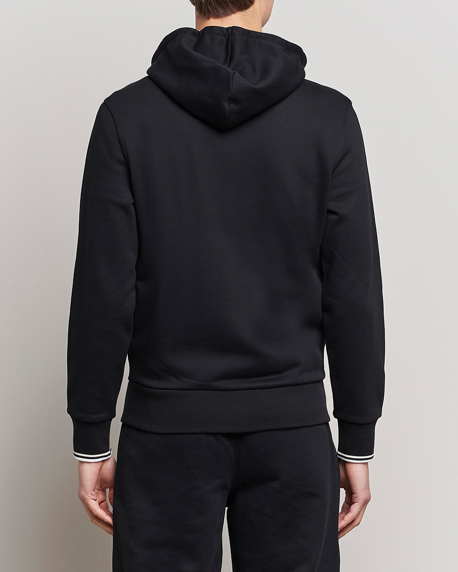 Hombres | Jerséis y prendas de punto | Fred Perry | Full Zip Hooded Sweatshirt Black