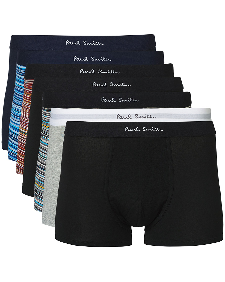 Hombres | Ropa interior y calcetines | Paul Smith | 7-Pack Trunk Stripe/Black