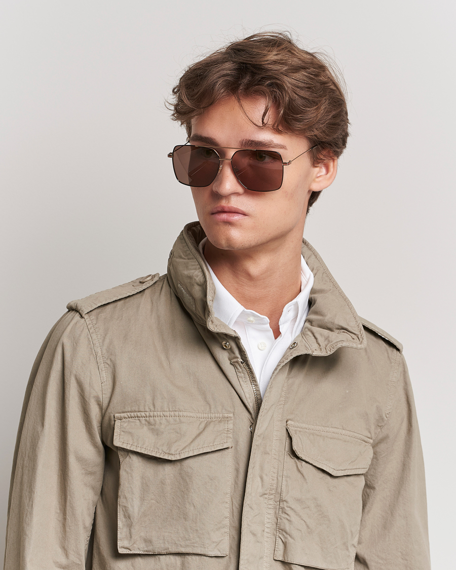 Hombres | Gafas de sol D-frame | Gucci | GG1053SK Sunglasses Gold Brown