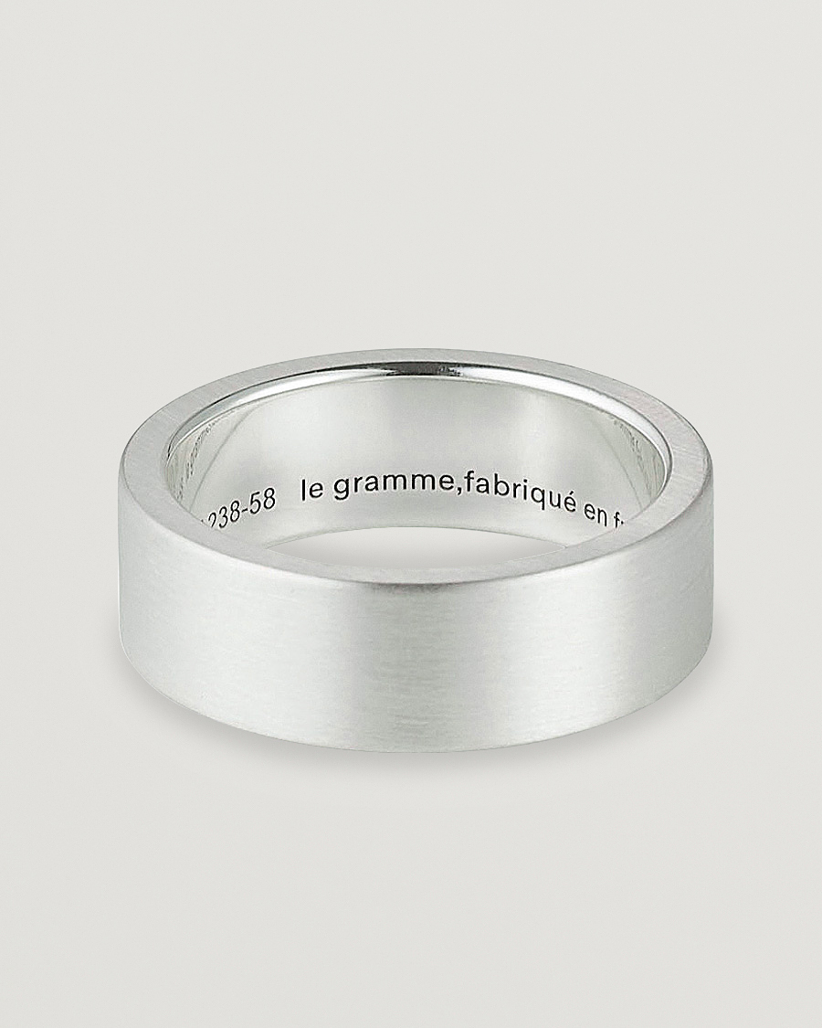Hombres | Joyas | LE GRAMME | Ribbon Brushed Ring Sterling Silver