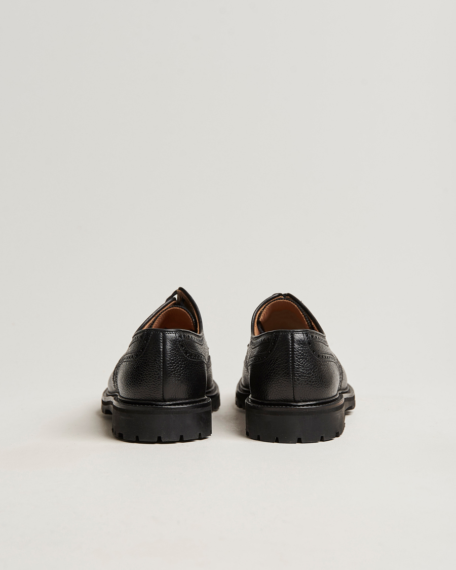 Hombres | Zapatos derby | Crockett & Jones | Pembroke Derbys Scotch Grain Vibram Black Calf
