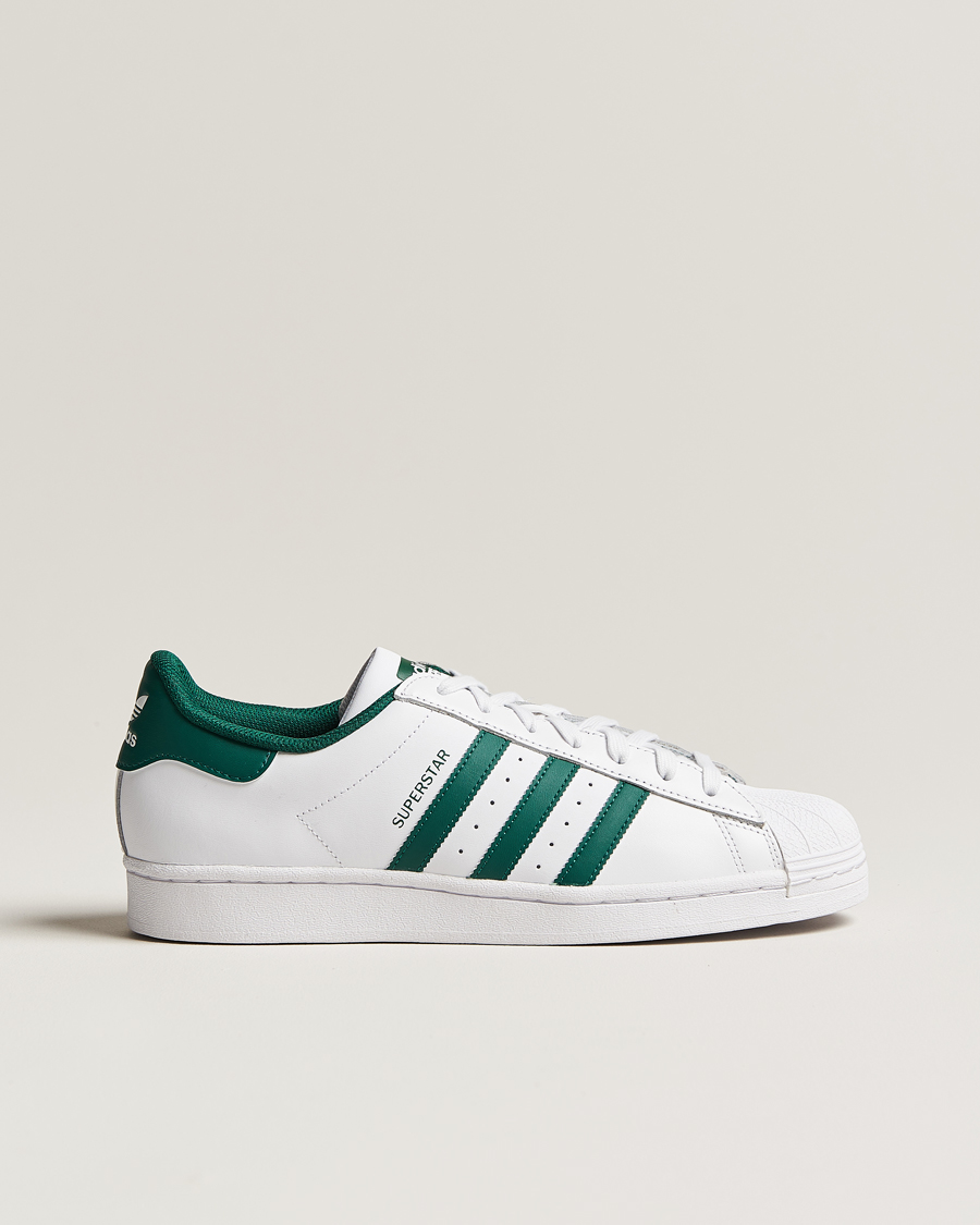 Hombres | adidas Originals Superstar Sneaker White/Green | adidas Originals | Superstar Sneaker White/Green