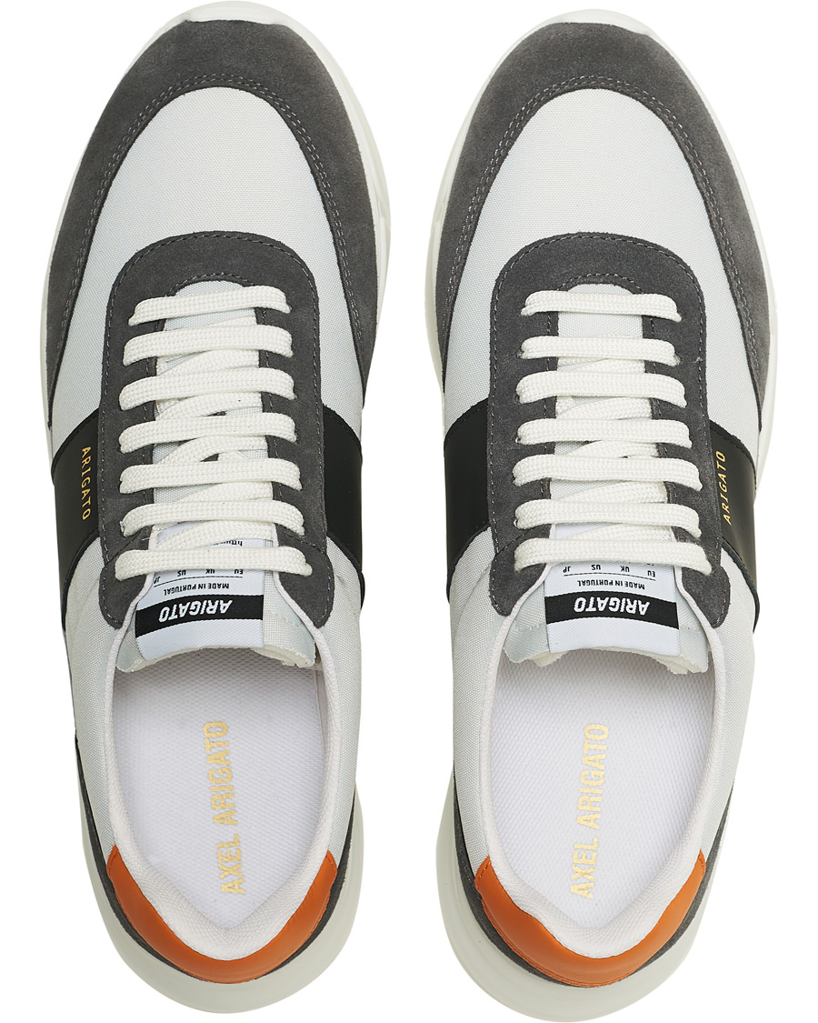 Hombres | Axel Arigato Genesis Vintage Runner Sneaker Light Grey/Black/Orange | Axel Arigato | Genesis Vintage Runner Sneaker Light Grey/Black/Orange