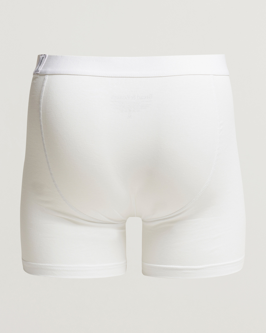 Hombres | Ropa interior | Bread & Boxers | 3-Pack Long Boxer Brief White