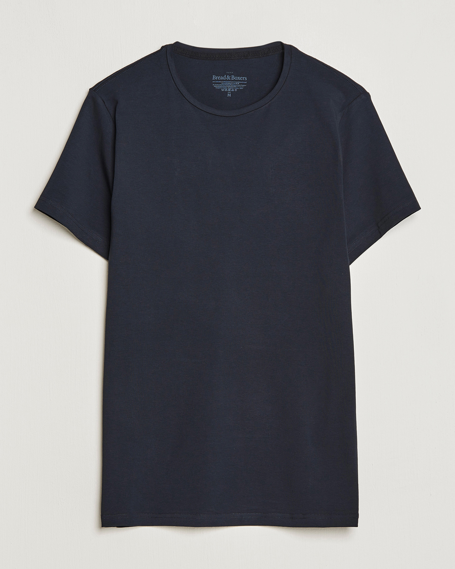 Hombres | Camisetas | Bread & Boxers | 2-Pack Crew Neck Tee Dark Navy