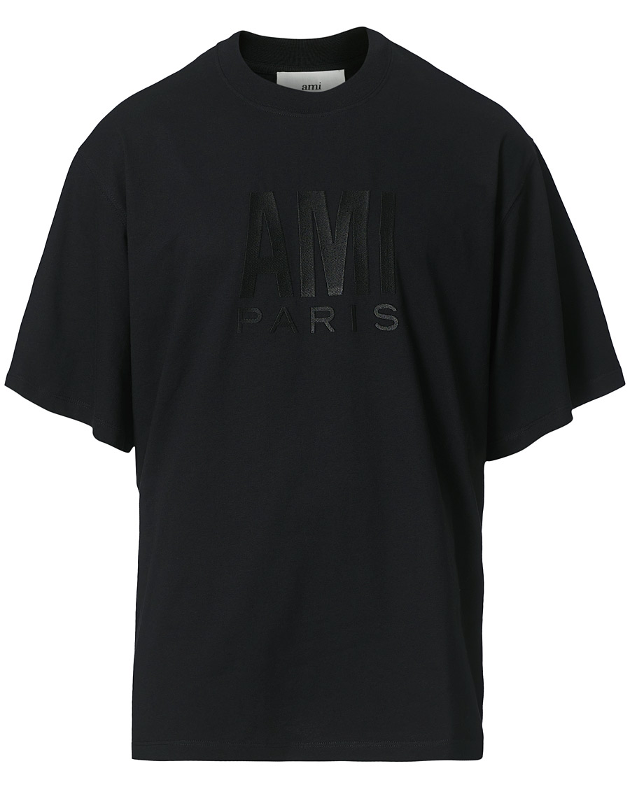 Hombres | Camisetas | AMI | Oversize Logo Tee Black