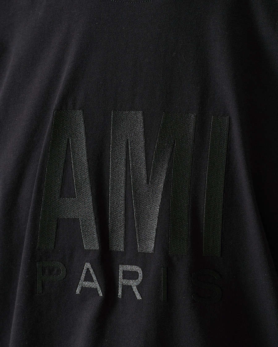 Hombres | Camisetas | AMI | Oversize Logo Tee Black