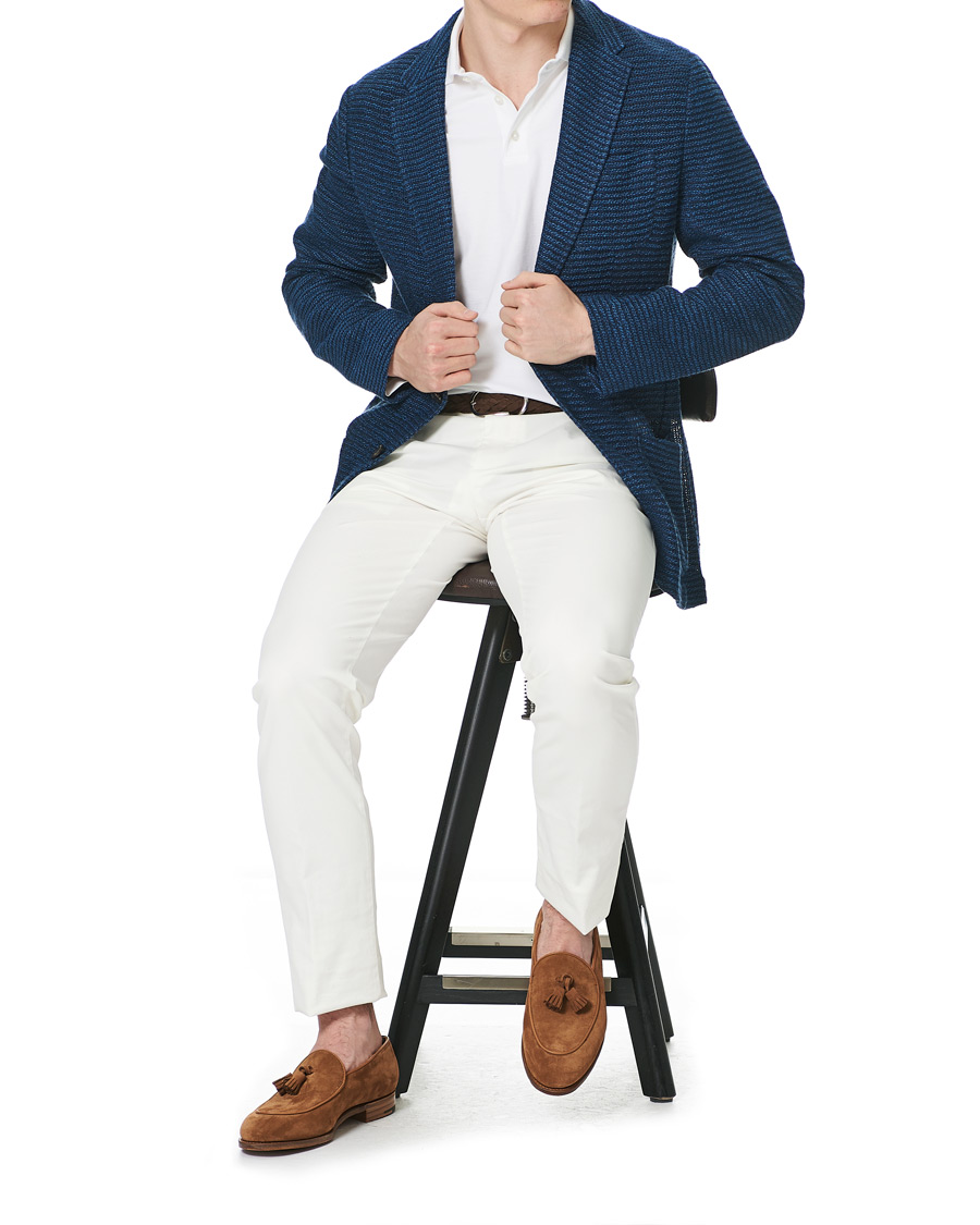 Hombres | Blazers | Etro | Jacquard Jersey Blazer Navy