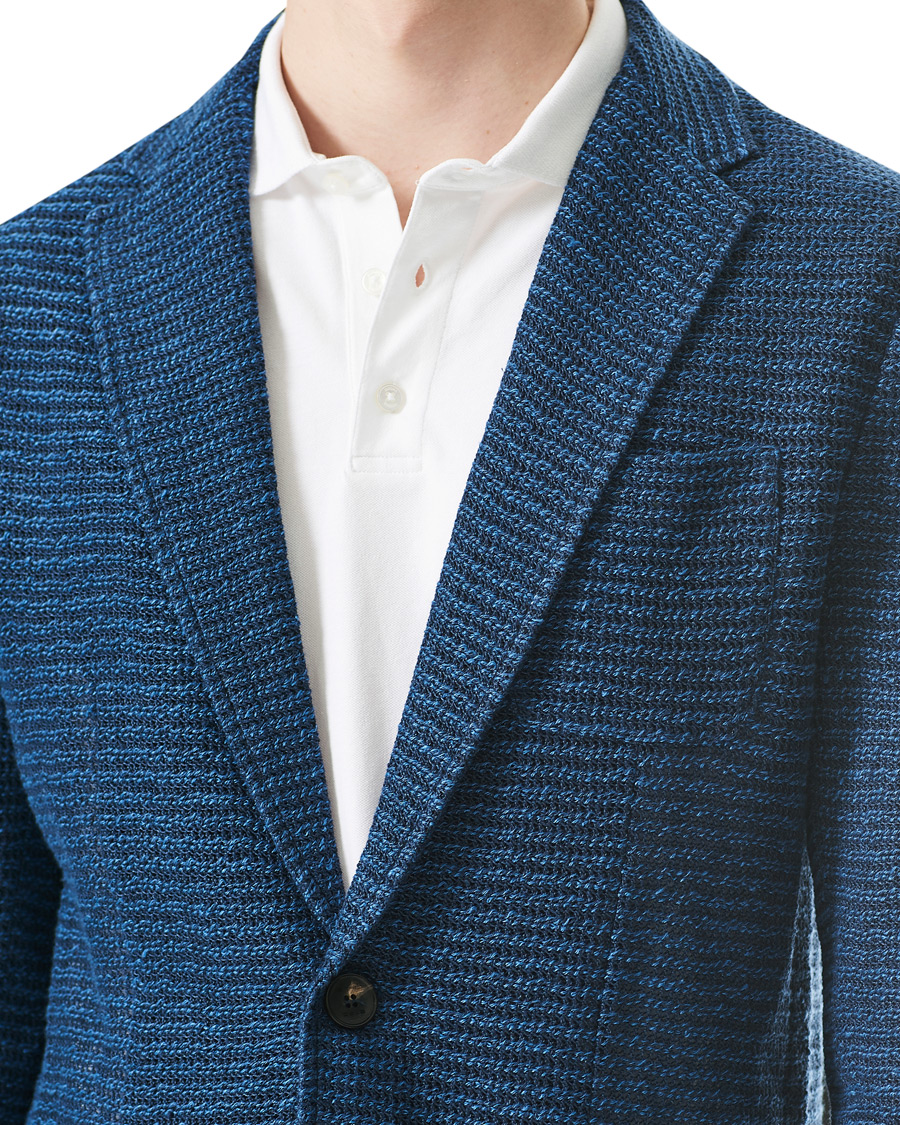 Hombres | Blazers | Etro | Jacquard Jersey Blazer Navy
