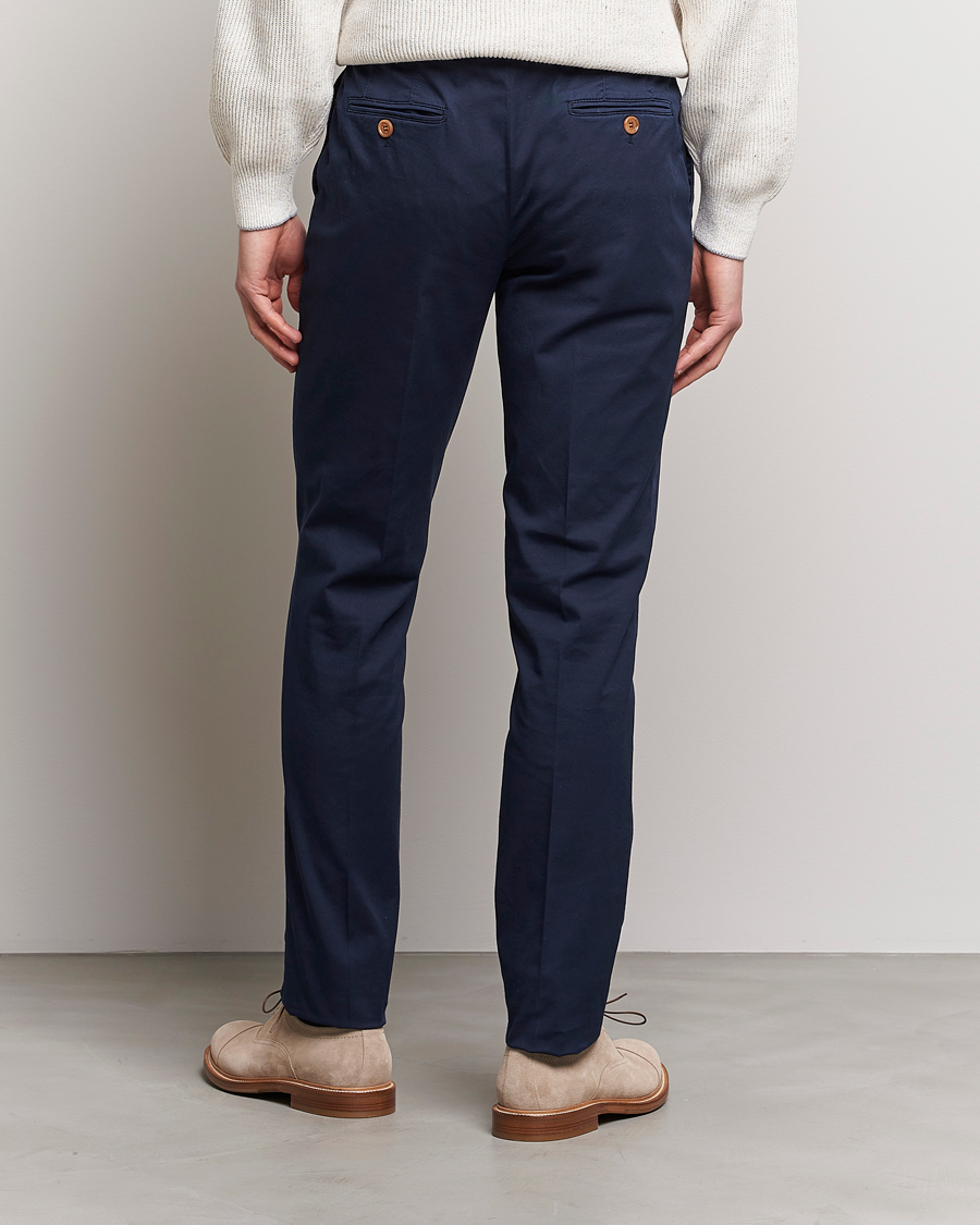 Hombres | Pantalones | Brunello Cucinelli | Slim Fit Chinos Navy
