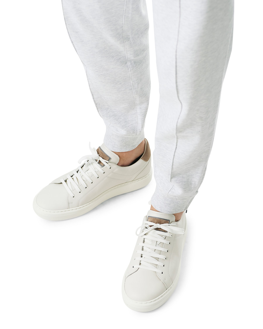 Hombres | Brunello Cucinelli Plain Sneaker White Calf | Brunello Cucinelli | Plain Sneaker White Calf