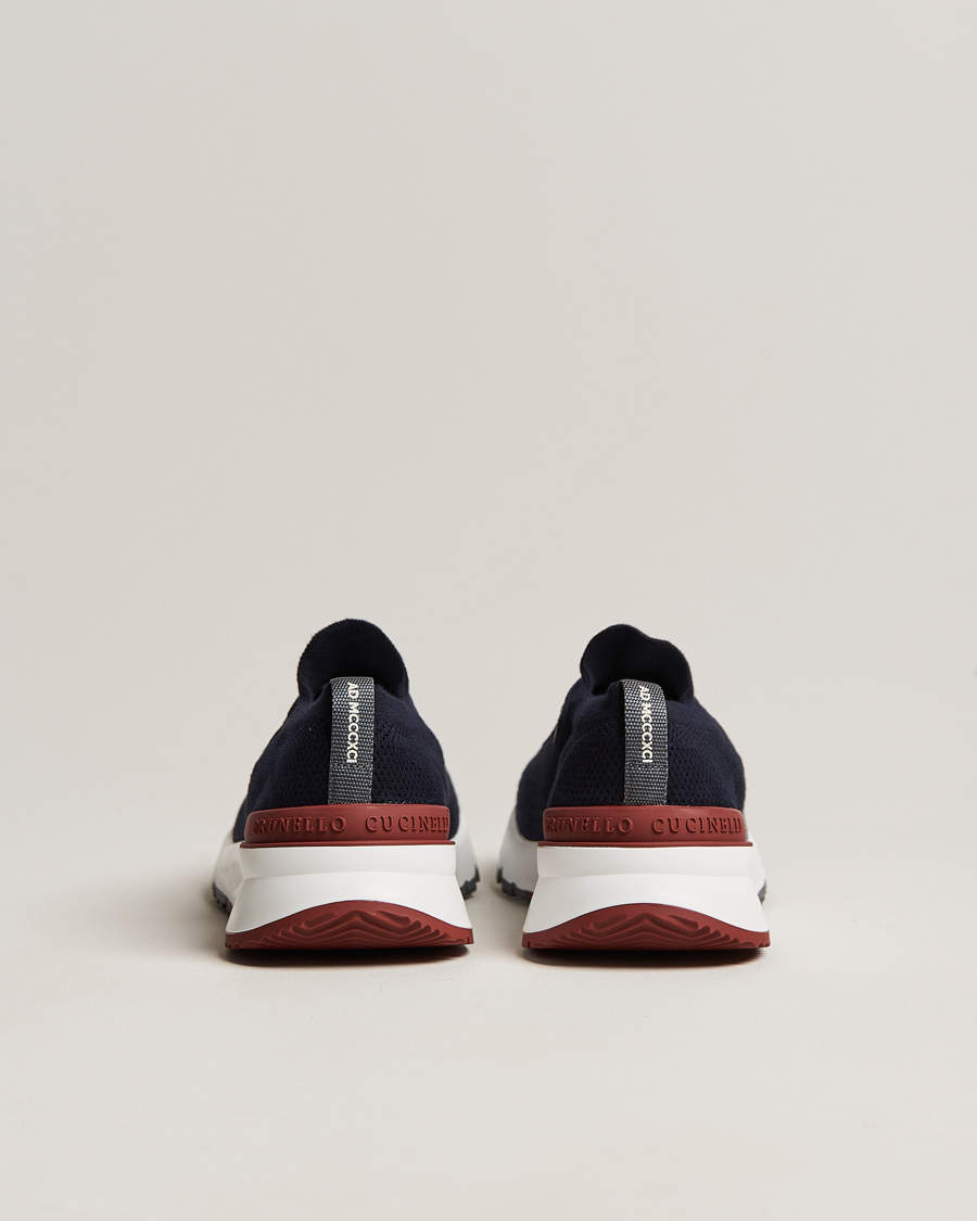 Hombres | Zapatillas | Brunello Cucinelli | Mesh Running Sneakers Navy