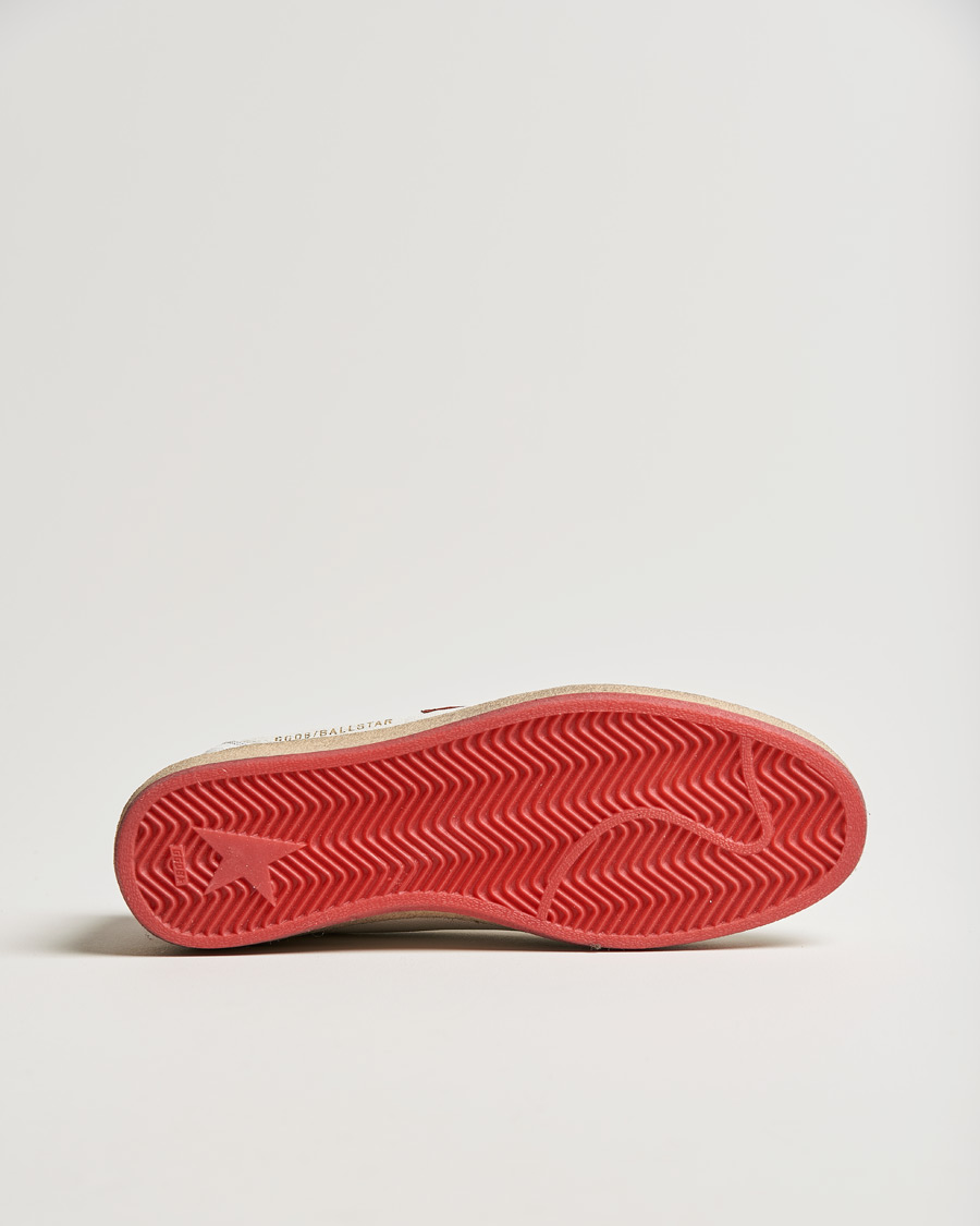 Hombres | Golden Goose Deluxe Brand Ball Star Sneakers White/Red | Golden Goose | Deluxe Brand Ball Star Sneakers White/Red