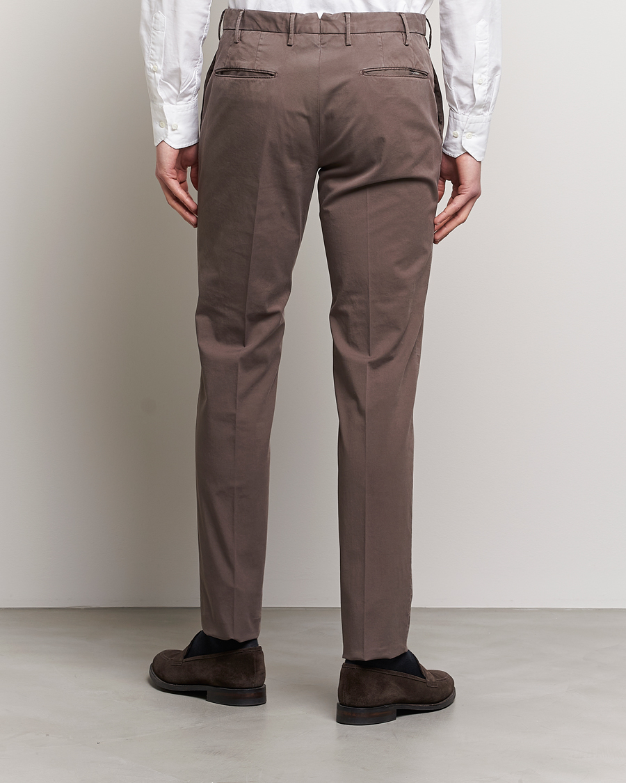 Hombres | Pantalones | Incotex | Slim Fit Comfort Chinos Dark Brown