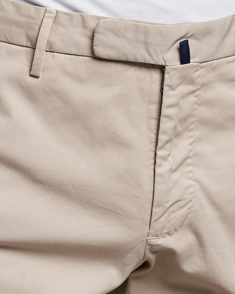Hombres | Pantalones | Incotex | Slim Fit Comfort Chinos Light Grey