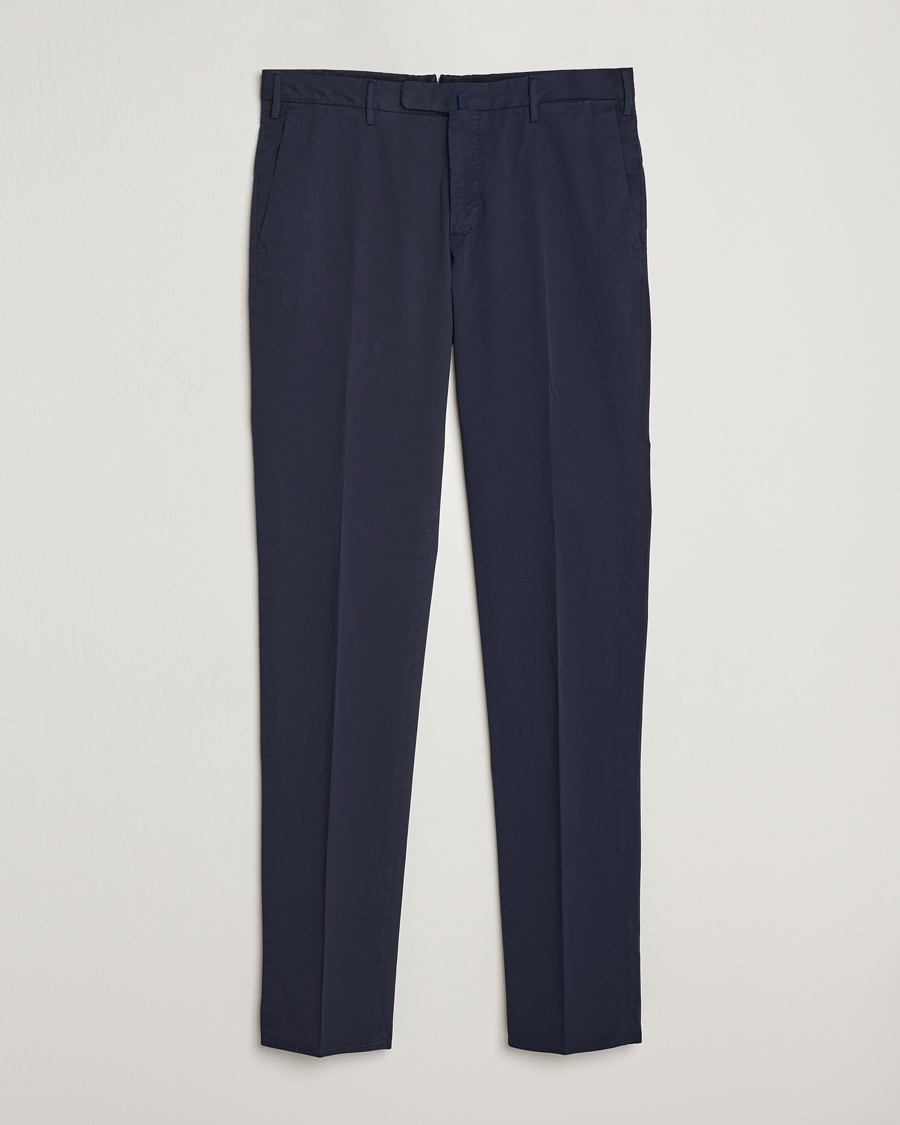 Hombres | Pantalones | Incotex | Slim Fit Comfort Chinos Navy