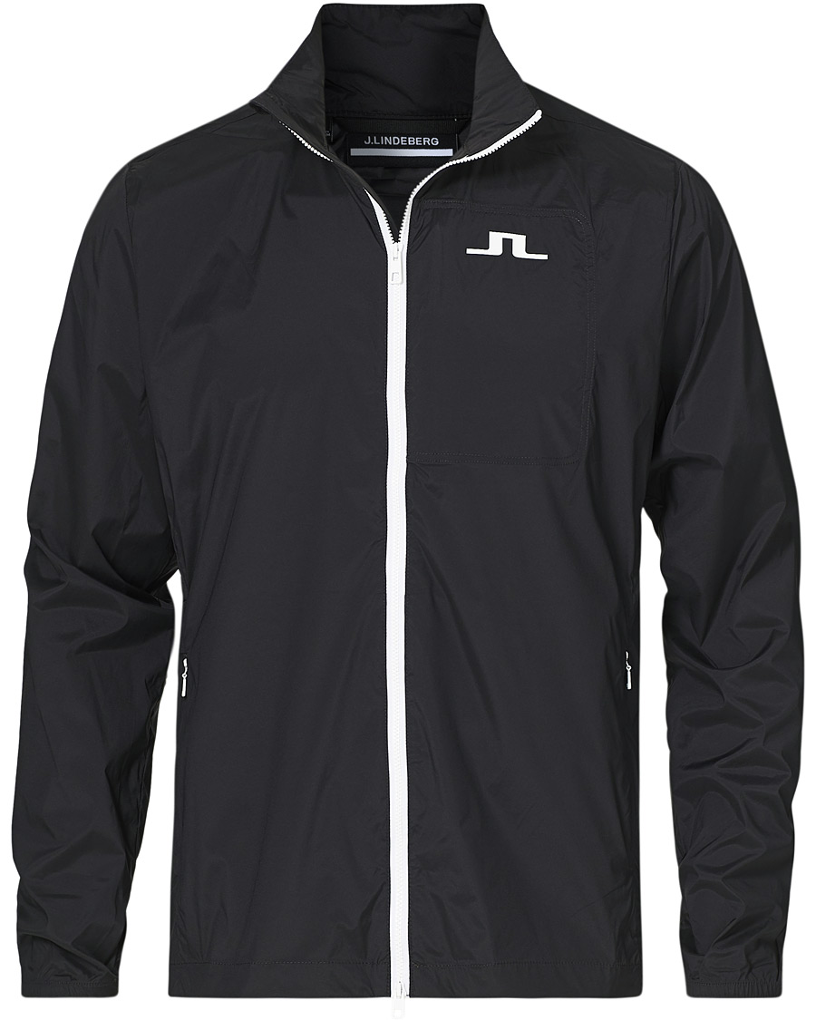 Hombres | Abrigos y chaquetas | J.Lindeberg | Ash Light Packable Golf Jacket Black