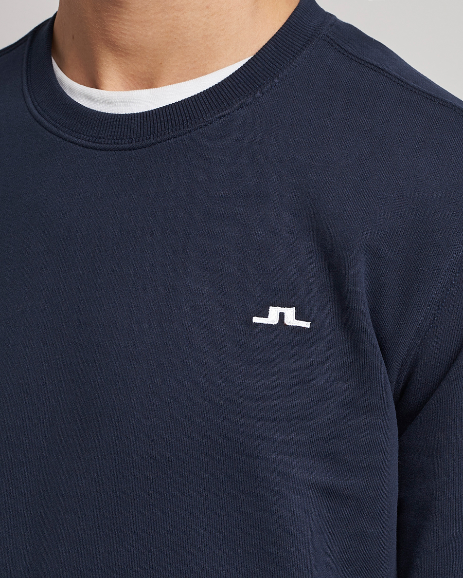 Hombres | Jerséis y prendas de punto | J.Lindeberg | Cal Crew Neck Sweat Navy