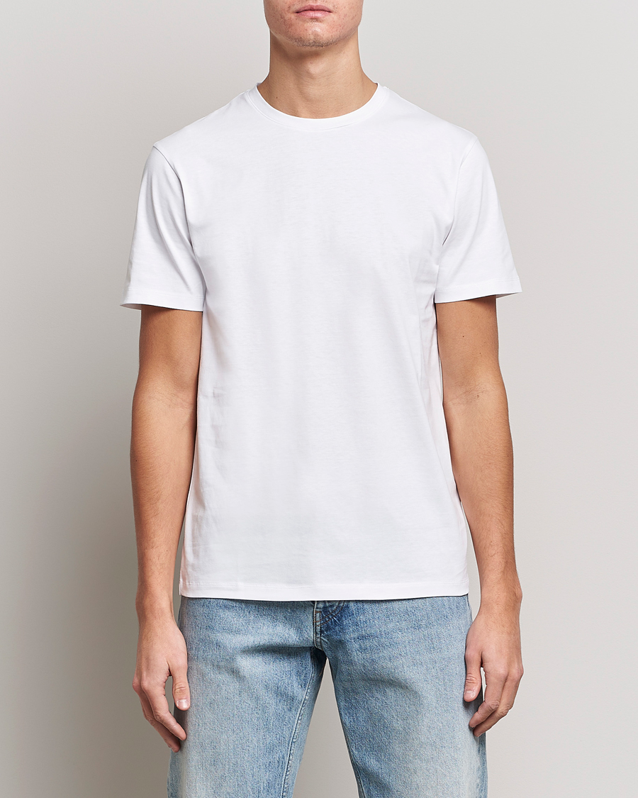Hombres | Camisetas | J.Lindeberg | Sid Cotton Crew Neck Tee White