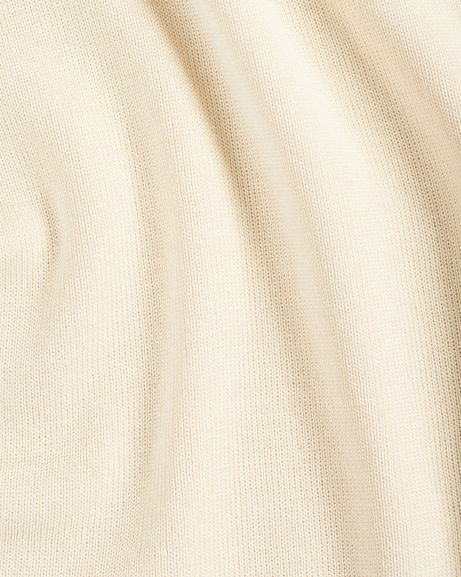 Hombres | Polos | Lanvin | Knitted Short Sleeve Polo Ecru