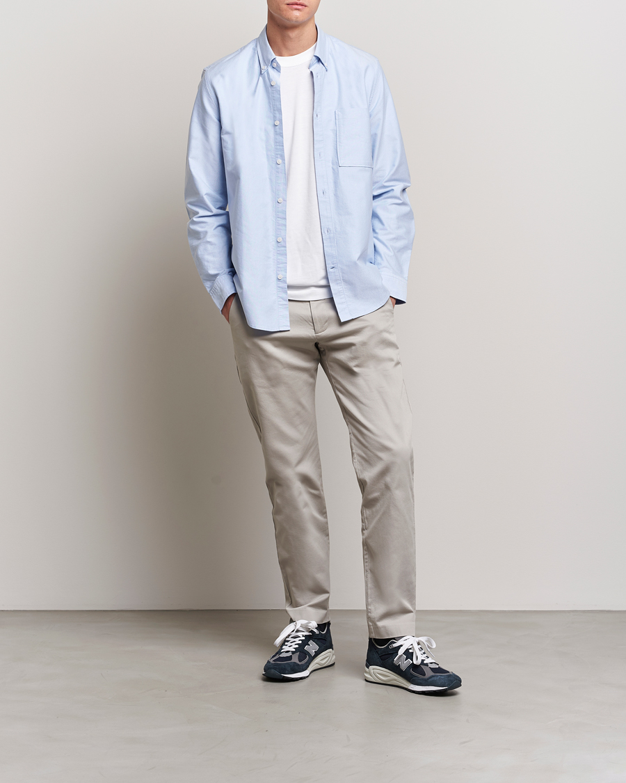 Hombres | Pantalones | NN07 | Theo Regular Fit Stretch Chinos Light Grey