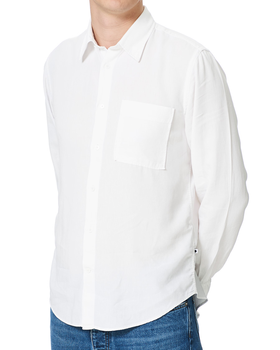 Hombres | Camisas | NN07 | Arne Tencel/Linen Shirt White