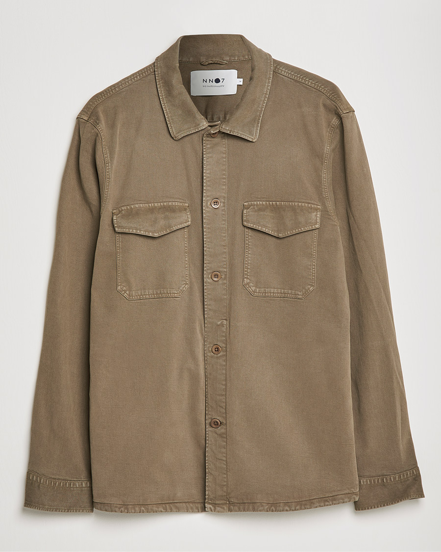 Hombres | Camisas | NN07 | Bernard Tencel Overshirt Clay
