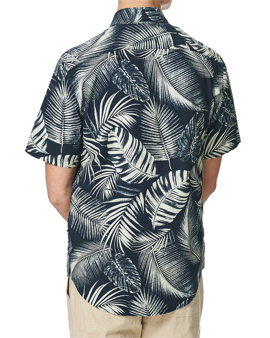 Hombres | Camisas | NN07 | Errico Printed Short Sleeve Shirt Blue