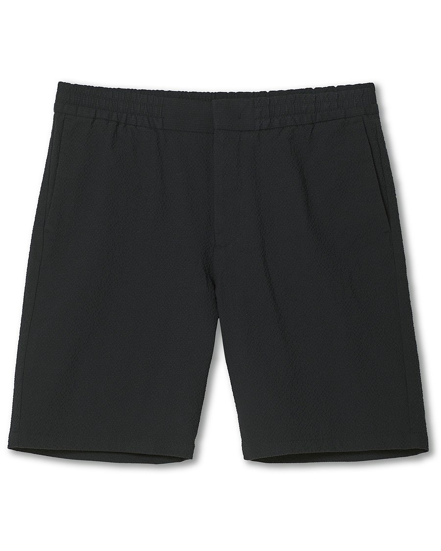 Hombres | Pantalones cortos | NN07 | Foss Seersucker Drawstring Shorts Black