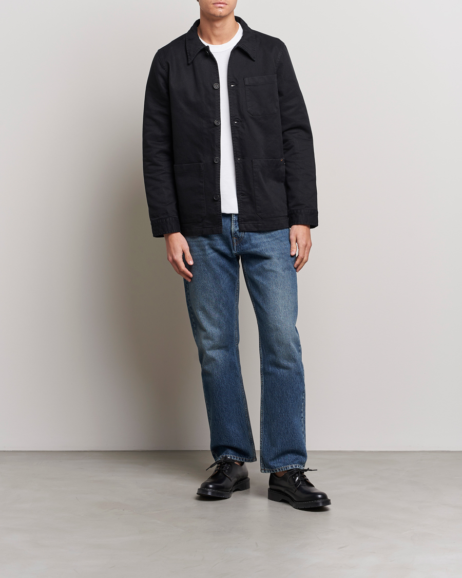 Hombres | Camisas | Nudie Jeans | Barney Worker Overshirt Black
