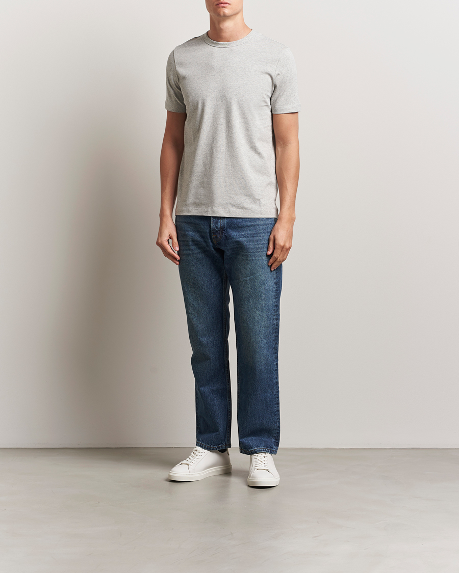 Hombres | Camisetas | A Day's March | Heavyweight T-Shirt Grey Melange