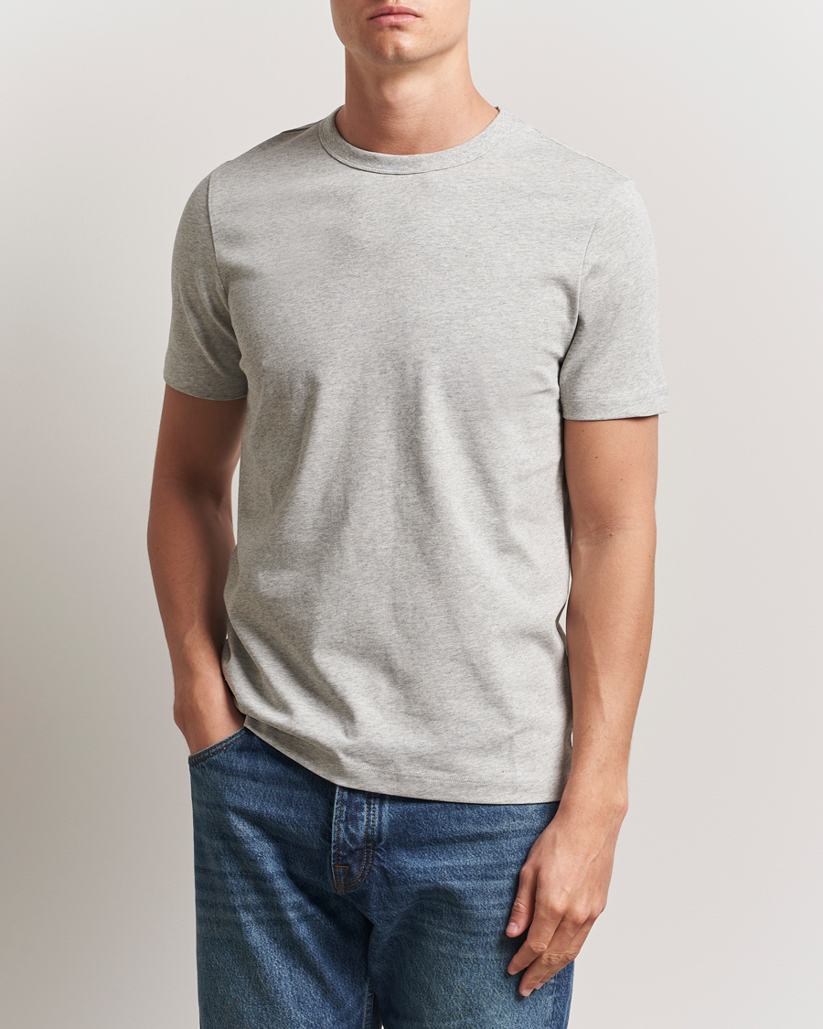Hombres | Camisetas | A Day's March | Heavyweight T-Shirt Grey Melange