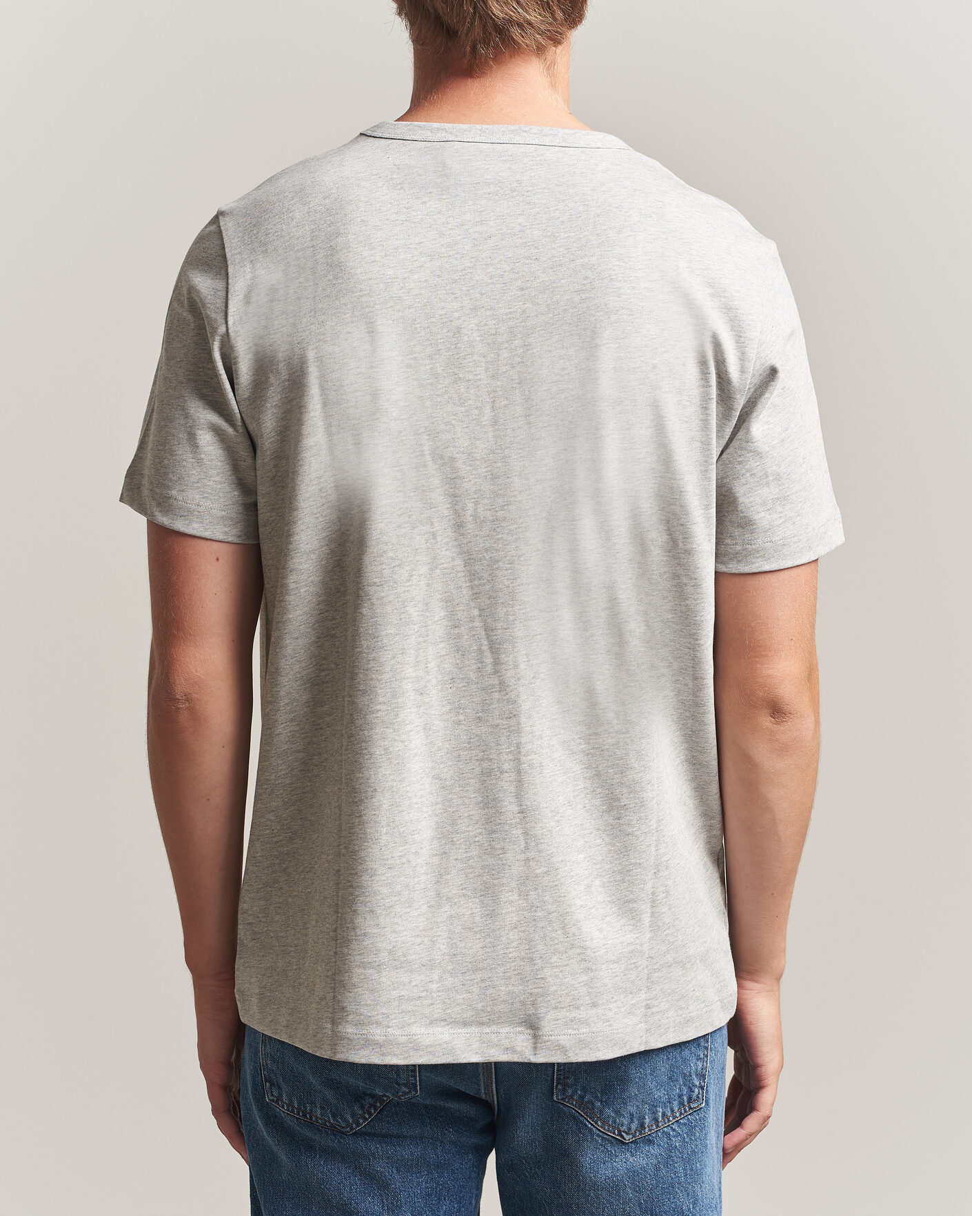 Hombres | Camisetas | A Day's March | Heavyweight T-Shirt Grey Melange