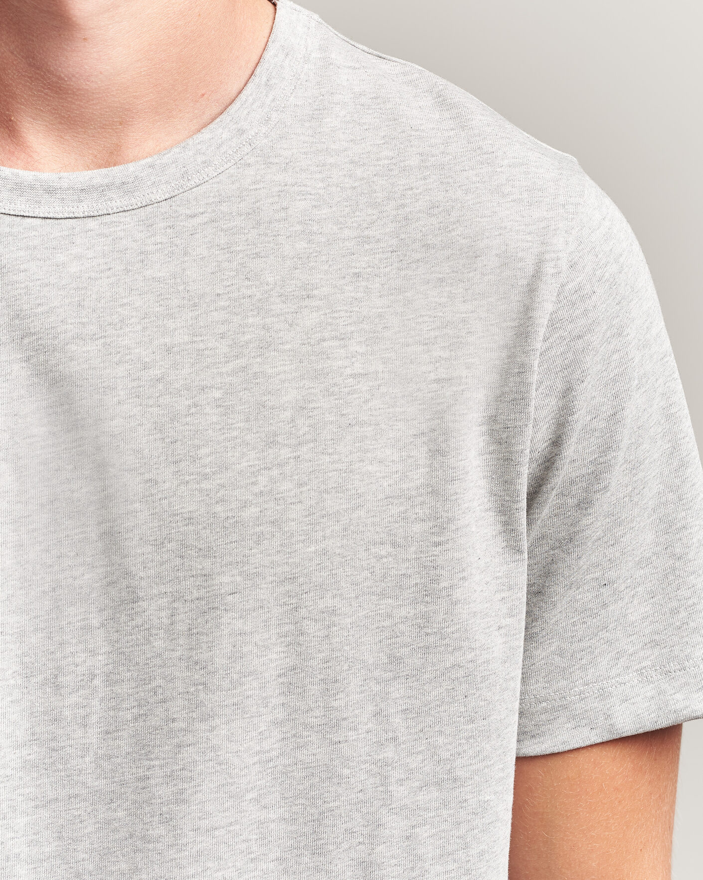 Hombres | Camisetas | A Day's March | Heavyweight T-Shirt Grey Melange