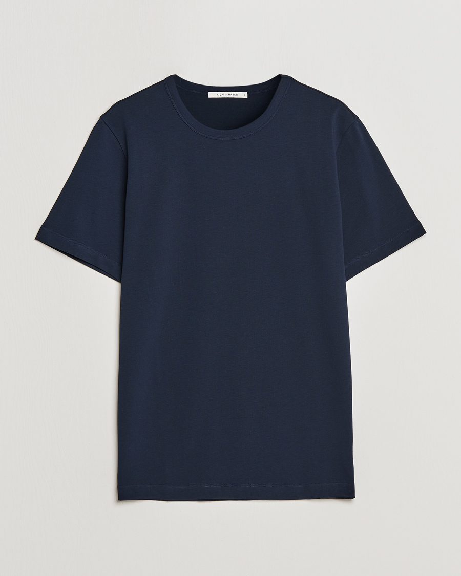 Hombres | Camisetas | A Day's March | Heavyweight T-Shirt Navy