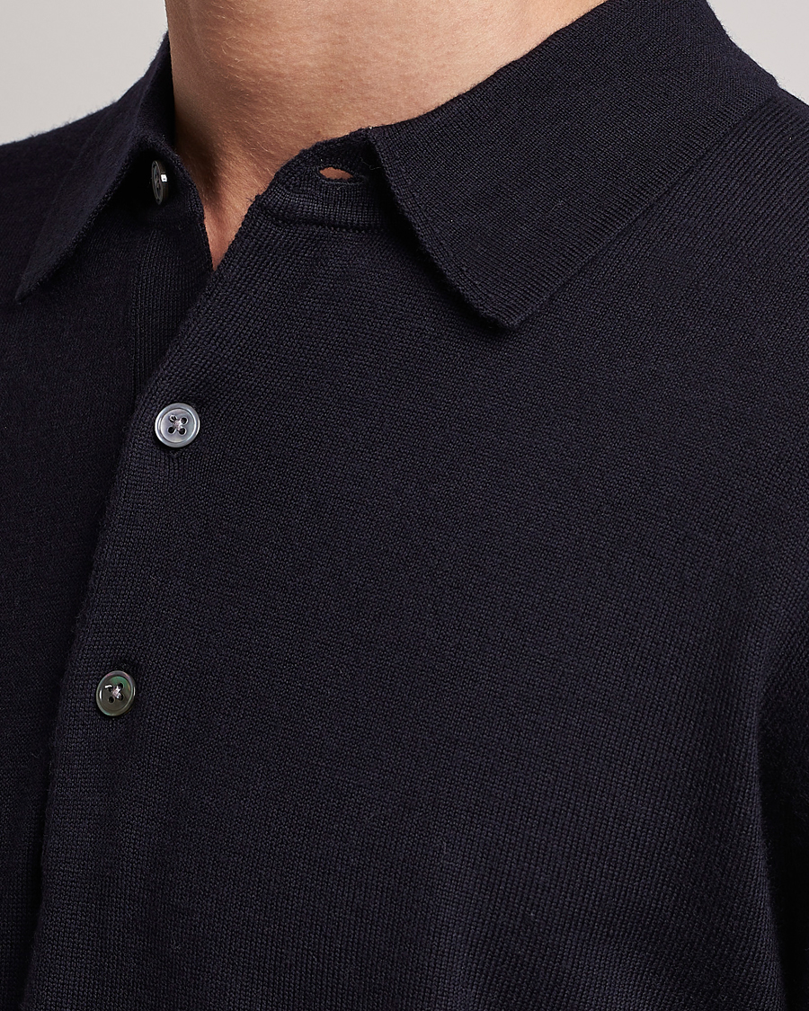 Hombres | Jerséis y prendas de punto | A Day's March | Ambroz Merino Polo Navy