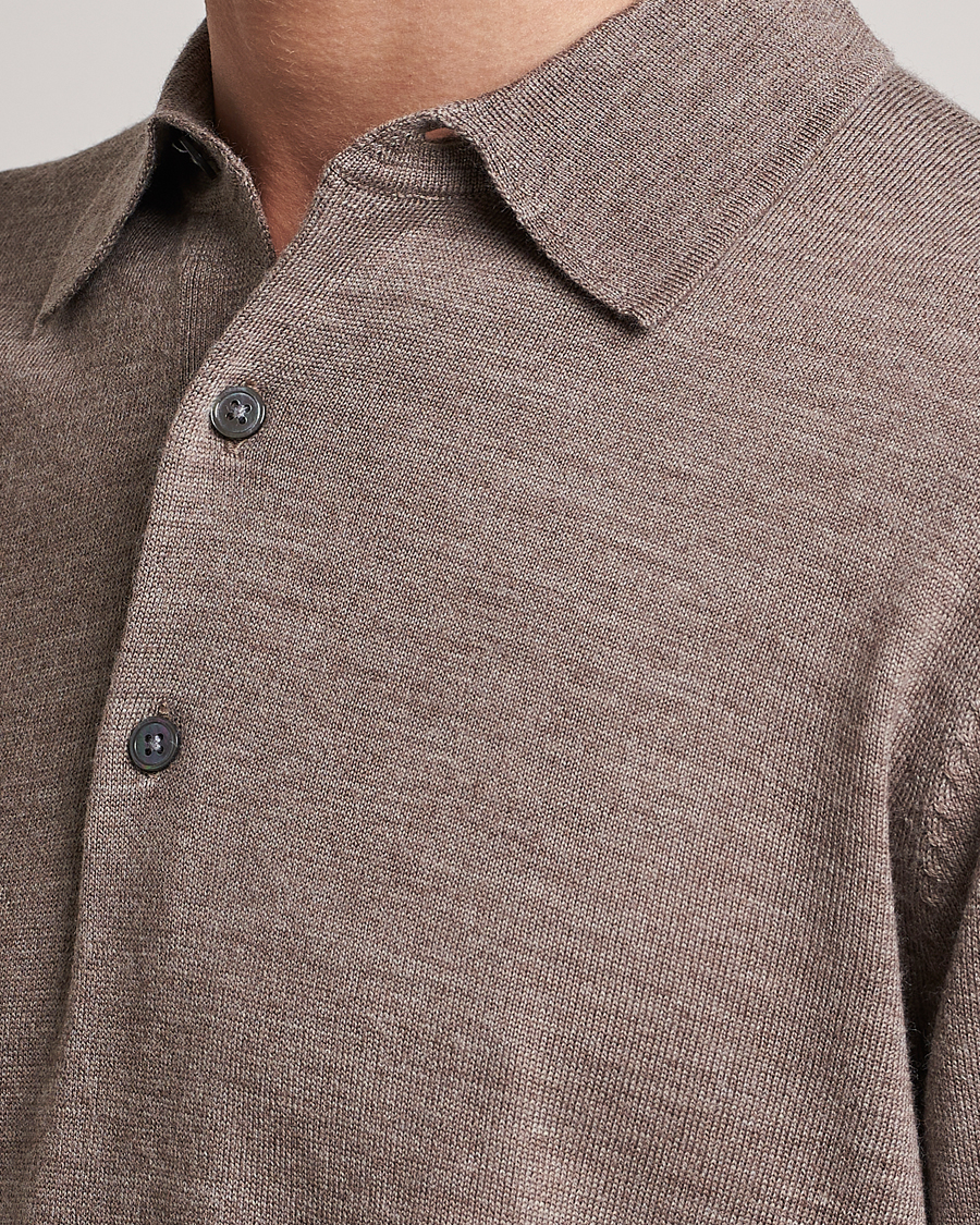 Hombres | Jerséis y prendas de punto | A Day's March | Ambroz Merino Polo Taupe