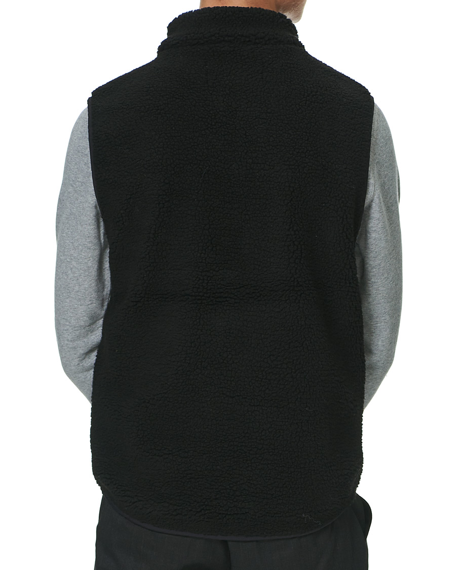 Hombres | Jerséis y prendas de punto | A Day's March | Arvån Recycled Fleece Vest Black