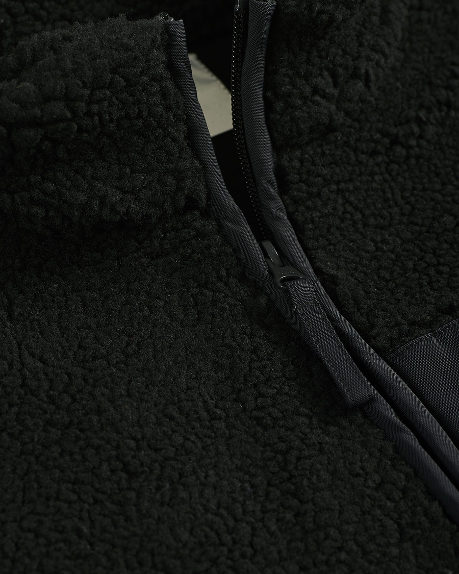 Hombres | Jerséis y prendas de punto | A Day's March | Arvån Recycled Fleece Vest Black