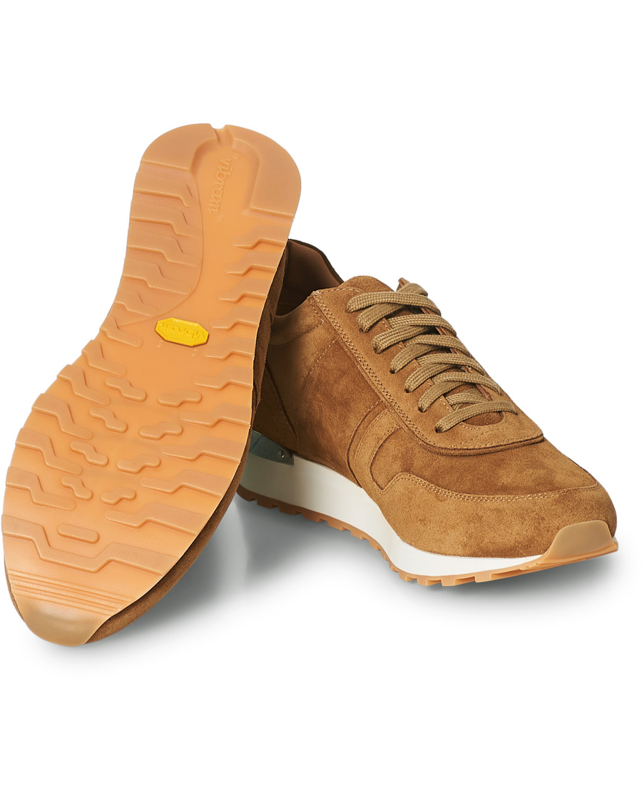 Hombres | Ralph Lauren Purple Label Ethan Running Sneakers Brown Suede | Ralph Lauren Purple Label | Ethan Running Sneakers Brown Suede