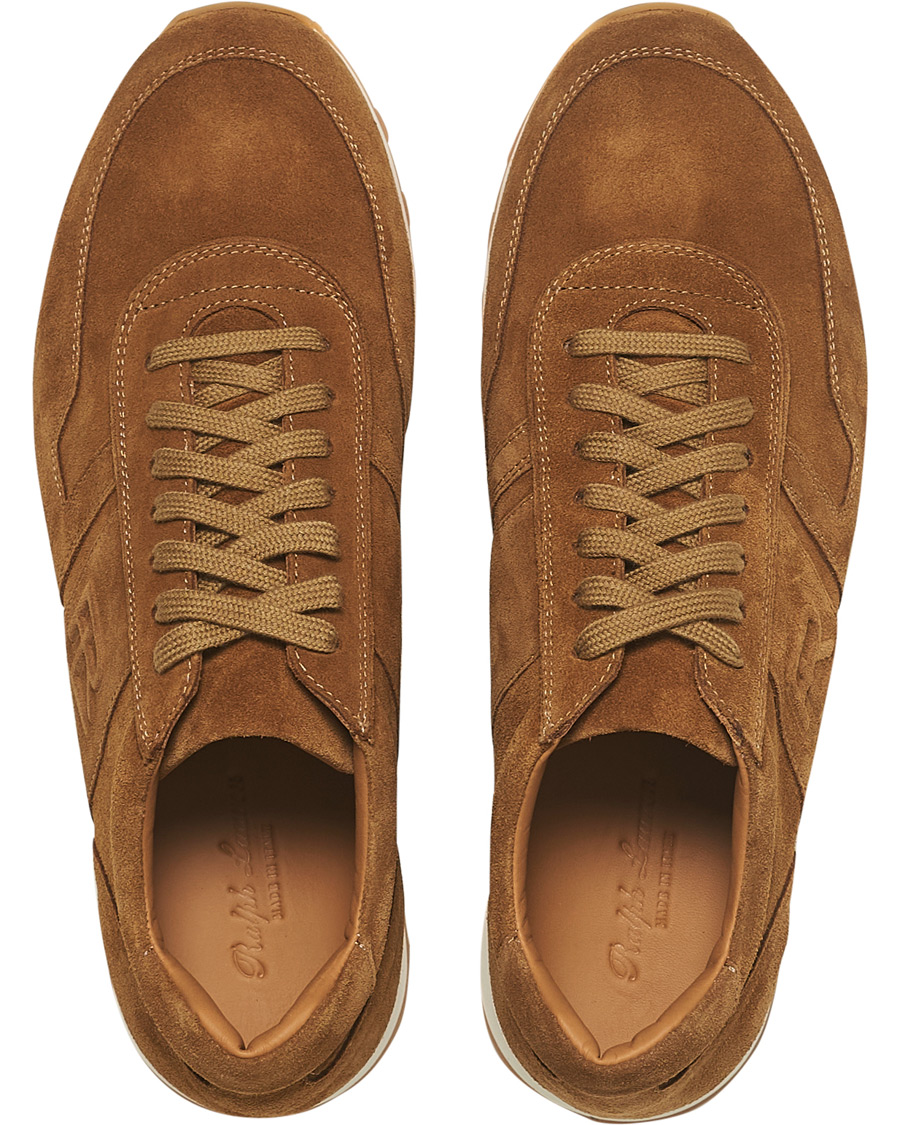Hombres | Ralph Lauren Purple Label Ethan Running Sneakers Brown Suede | Ralph Lauren Purple Label | Ethan Running Sneakers Brown Suede