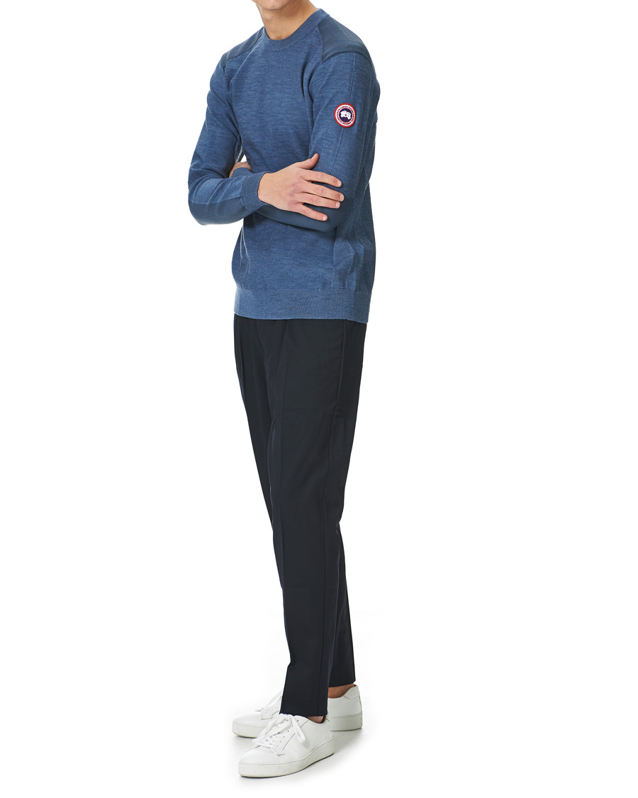 Hombres | Jerséis y prendas de punto | Canada Goose | Dartmouth Crew Neck Sweater Ozone Blue Heather